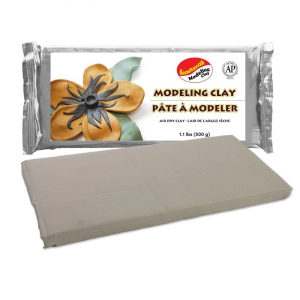 Sandtastik Air Dry Premium Modeling Clay 1.1 lb (500 g) White