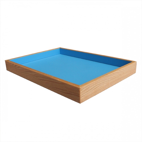 Oak Sand Therapy Tray (Painted) + BONUS Play Sand