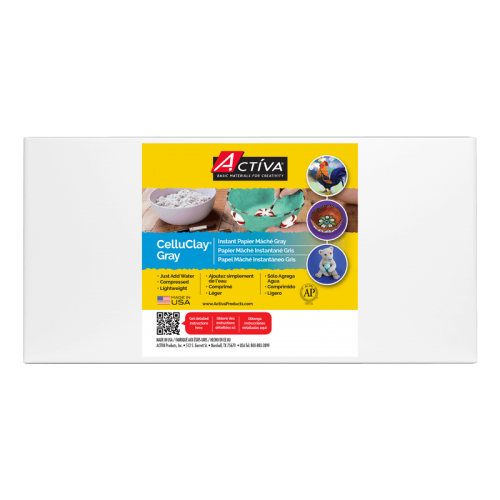 ACTIVA® CelluClay Instant Papier Mâché, Dries White, 12 lb (5.4 kg)