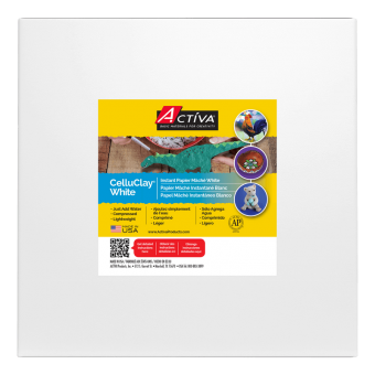 ACTIVA® CelluClay Instant Papier Mâché, 24 lb (10.9 kg), White