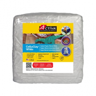 ACTIVA® CelluClay Instant Papier Mâché, 2 lb (908 g), White