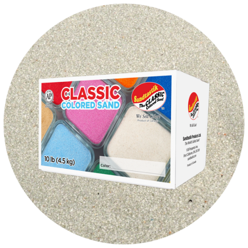 Classic Colored Sand - Grey - 10 lb (4.5 kg) Box