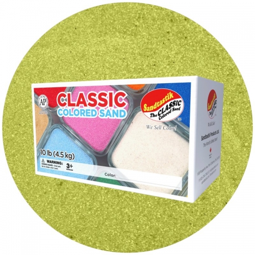 Classic Colored Sand - Lime Yellow - 10 lb (4.5 kg) Box