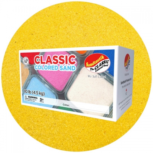 Classic Colored Sand - Yellow - 10 lb (4.5 kg) Box *SHIPPING INCLUDED*