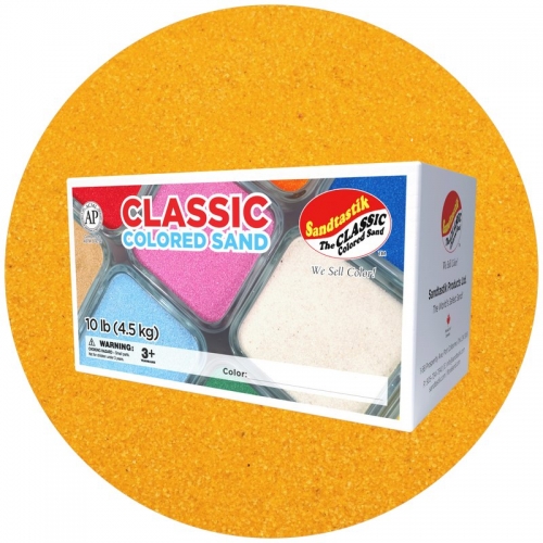 Classic Colored Sand - Fluorescent Orange - 10 lb (4.5 kg) Box