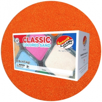 Classic Colored Sand - Orange - 10 lb (4.5 kg) Box *SHIPPING INCLUDED*