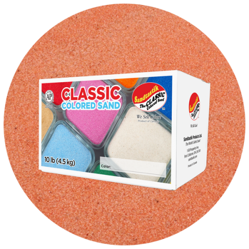 Classic Colored Sand - Salmon - 10 lb (4.5 kg) Box