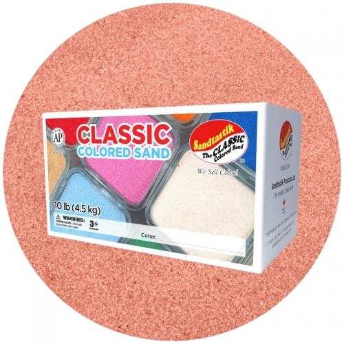 Classic Colored Sand - Salmon - 10 lb (4.5 kg) Box