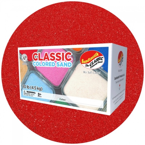 Classic Colored Sand - Red - 10 lb (4.5 kg) Box