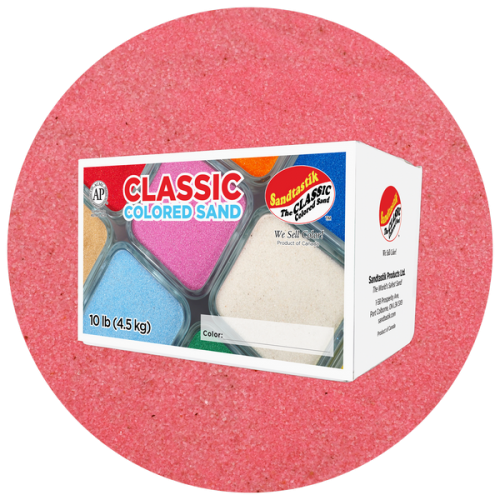 Classic Colored Sand - Pink - 10 lb (4.5 kg) Box