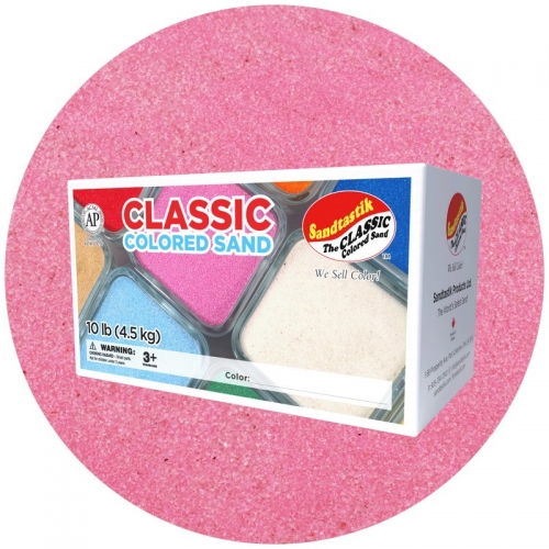 Classic Colored Sand - Pink - 10 lb (4.5 kg) Box *SHIPPING INCLUDED*