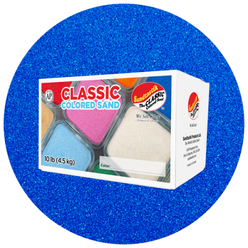 Classic Colored Sand - Blue - 10 lb (4.5 kg) Box