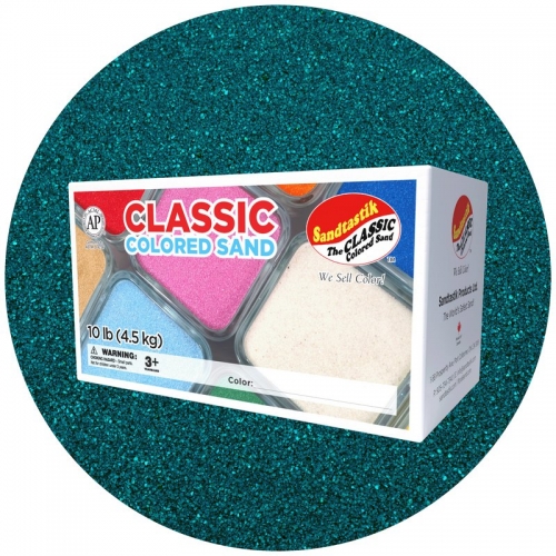Classic Colored Sand - Teal - 10 lb (4.5 kg) Box *SHIPPING INCLUDED*