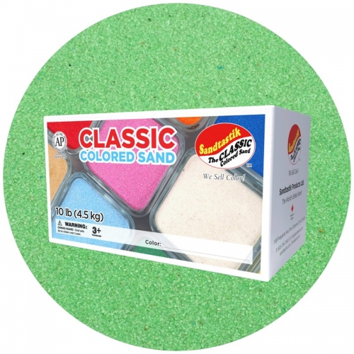 Classic Colored Sand - Light Green - 10 lb (4.5 kg) Box *SHIPPING INCLUDED*