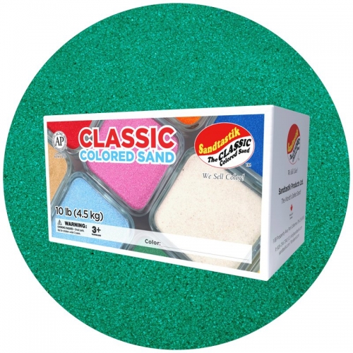 Classic Colored Sand - Green - 10 lb (4.5 kg) Box *SHIPPING INCLUDED* Classic Colored Sand - Green - 10 lb (4.5 kg) Box *SHIPPING INCLUDED*