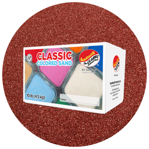 Classic Colored Sand - Cranberry - 10 lb (4.5 kg) Box