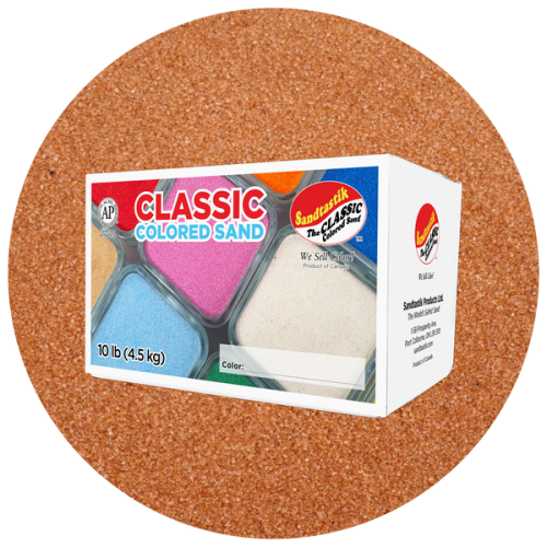 Classic Colored Sand - Cocoa - 10 lb (4.5 kg) Box