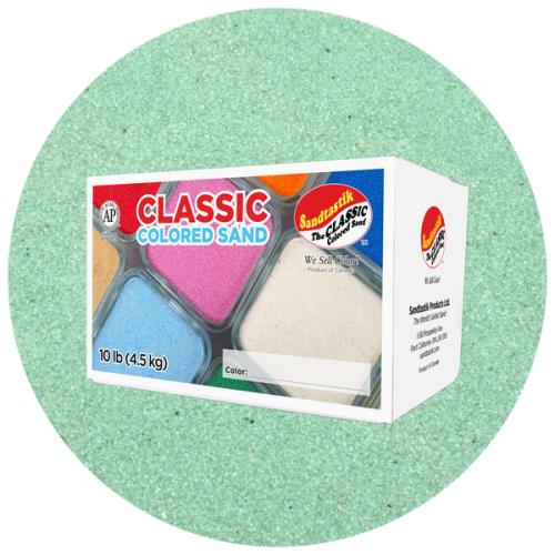 Classic Colored Sand - Mint - 10 lb (4.5 kg) Box