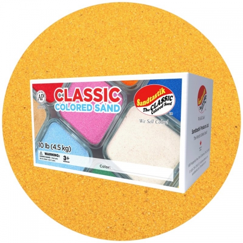 Classic Colored Sand - Gold - 10 lb (4.5 kg) Box *SHIPPING INCLUDED*