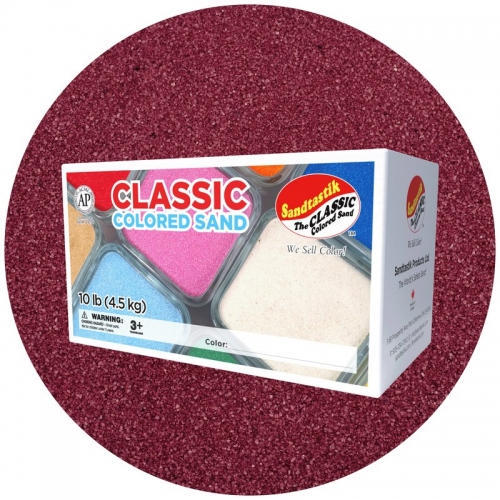 Classic Colored Sand - Dark Burgundy - 10 lb (4.5 kg) Box