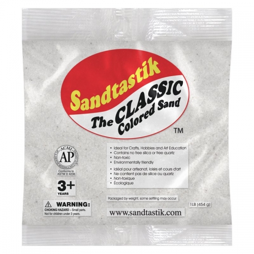 Classic Colored Sand - White - 1 lb (454 g) Bag