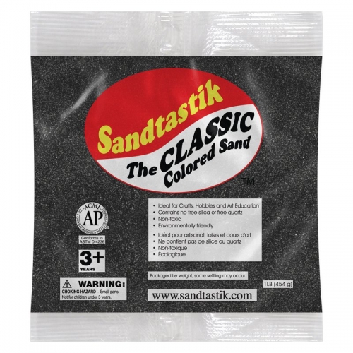 Classic Colored Sand - Black - 1 lb (454 g) Bag