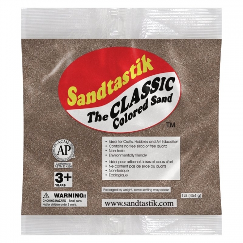 Classic Colored Sand - Brown - 1 lb (454 g) Bag