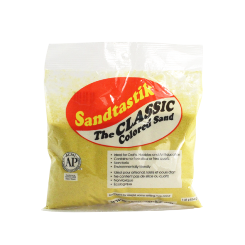 Classic Colored Sand Yellow 1 lb (454 g) Bag