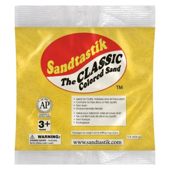 Classic Colored Sand - Yellow - 1 lb (454 g) Bag