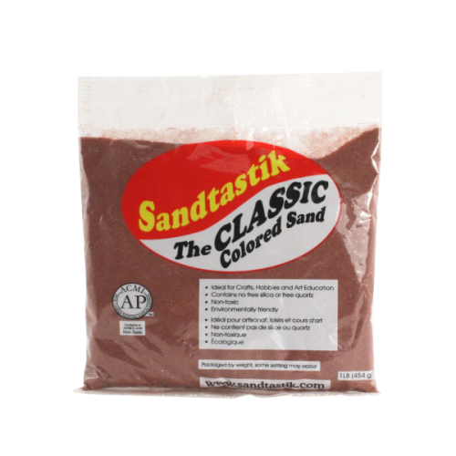 Classic Colored Sand - Brick - 1 lb (454 g) Bag