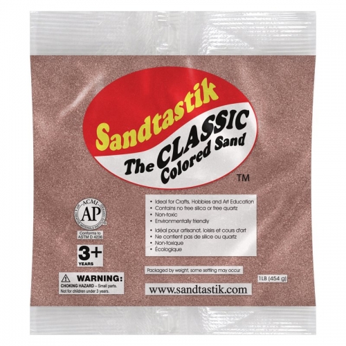 Classic Colored Sand - Brick - 1 lb (454 g) Bag