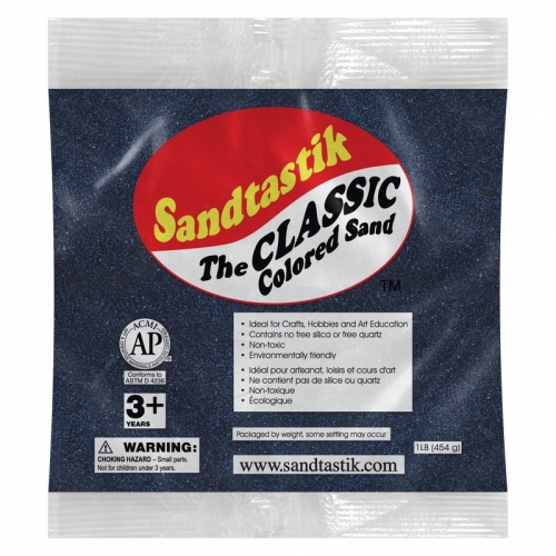 Classic Colored Sand - Navy Blue - 1 lb (454 g) Bag
