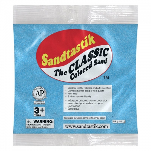 Classic Colored Sand - Light Blue - 1 lb (454 g) Bag Classic Colored Sand - Light Blue - 1 lb (454 g) Bag