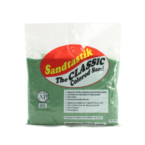 Classic Colored Sand - Moss Green - 1 lb (454 g) Bag