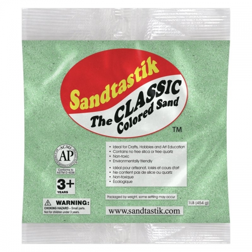Classic Colored Sand - Moss Green - 1 lb (454 g) Bag
