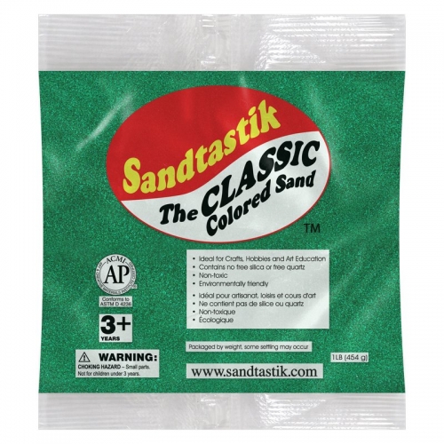 Classic Colored Sand - Emerald Green - 1 lb (454 g) Bag