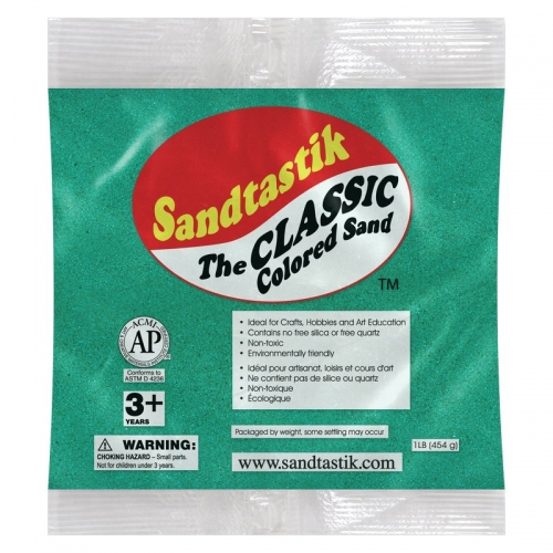 Classic Colored Sand - Green - 1 lb (454 g) Bag