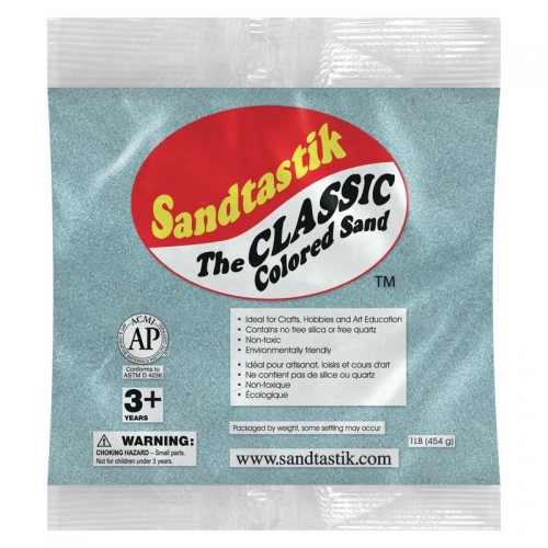 Classic Colored Sand - Aqua - 1 lb (454 g) Bag Classic Colored Sand - Aqua - 1 lb (454 g) Bag