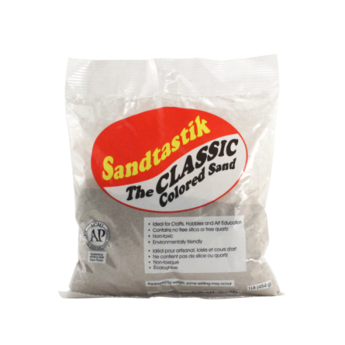 Classic Colored Sand - Silver - 1 lb (454 g) Bag