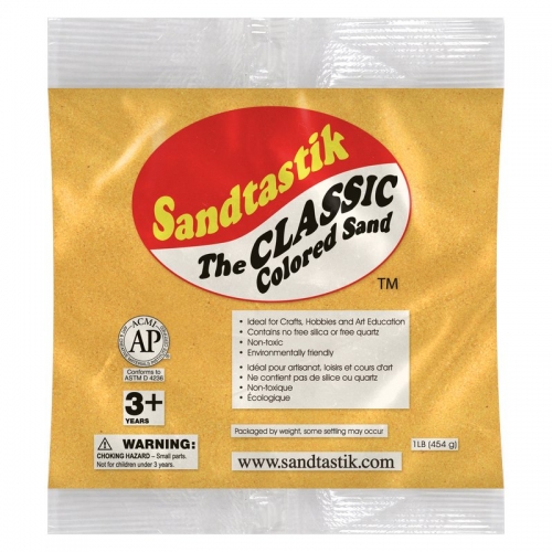 Classic Colored Sand - Gold - 1 lb (454 g) Bag