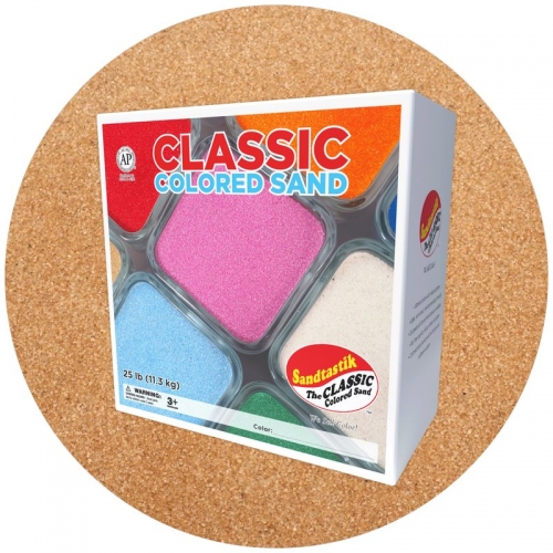 Classic Colored Sand - Tan - 25 lb (11.3 kg) Box *SHIPPING INCLUDED via USPS within USA*