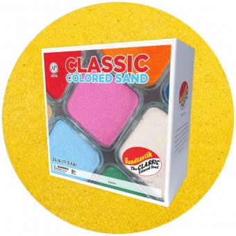 Classic Colored Sand - Yellow - 25 lb (11.3 kg) Box