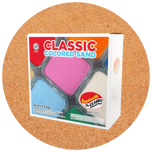 Classic Colored Sand - Peach - 25 lb (11.3 kg) Box *SHIPPING INCLUDED via USPS within USA*