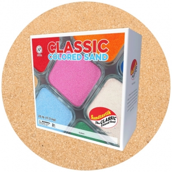 Classic Colored Sand - Peach - 25 lb (11.3 kg) Box *SHIPPING INCLUDED via USPS within USA*