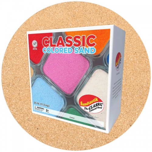 Classic Colored Sand - Peach - 25 lb (11.3 kg) Box *SHIPPING INCLUDED via USPS within USA*