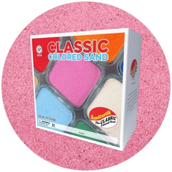 Classic Colored Sand - Rose - 25 lb (11.3 kg) Box *SHIPPING INCLUDED via USPS within USA*