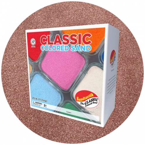 Classic Colored Sand - Brick - 25 lb (11.3 kg) Box *SHIPPING INCLUDED via USPS within USA*