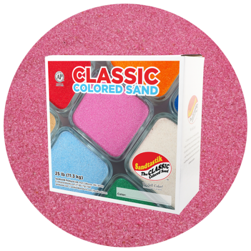 Classic Colored Sand - Magenta - 25 lb (11.3 kg) Box *SHIPPING INCLUDED via USPS within USA*