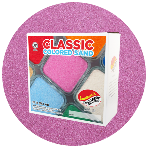 Classic Colored Sand - Mauve - 25 lb (11.3 kg) Box *SHIPPING INCLUDED via USPS within USA*