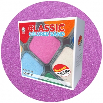 Classic Colored Sand - Mauve - 25 lb (11.3 kg) Box *SHIPPING INCLUDED via USPS within USA*